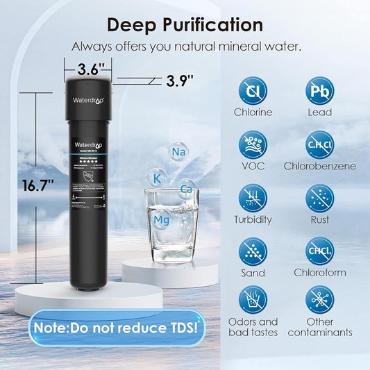 Système de Filtration d’Eau Sous Évier avec Robinet Dédié – Modèles WD-10UB-UF / WD-15UB-UF / WD-17UB-UF