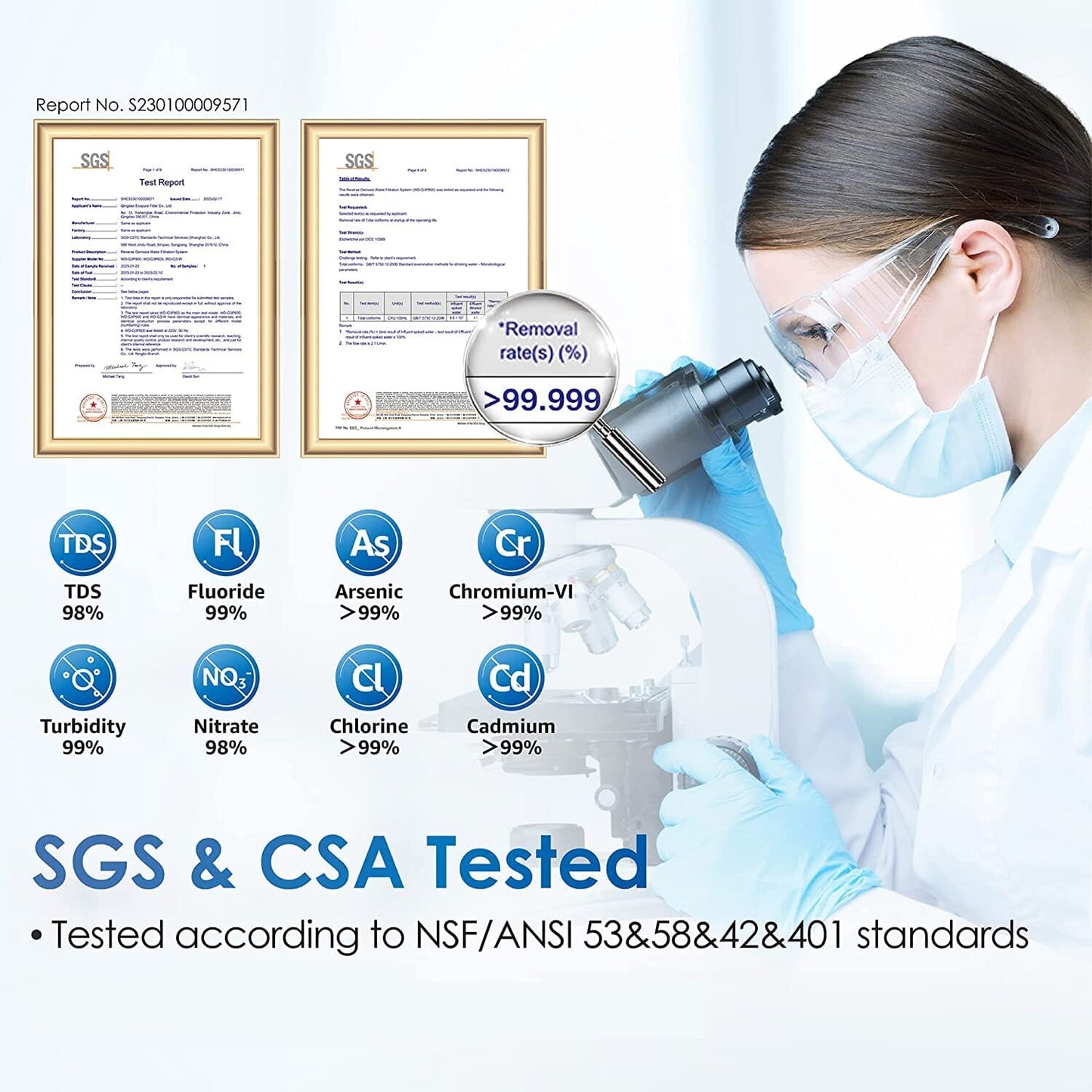 Waterdrop G3P600 - Système de filtration par osmose inverse sans réservoir
