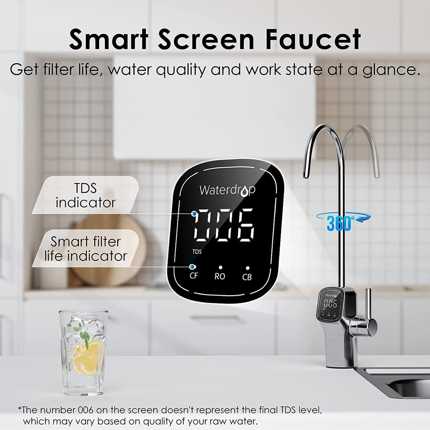 Waterdrop G3P600 - Système de filtration par osmose inverse sans réservoir