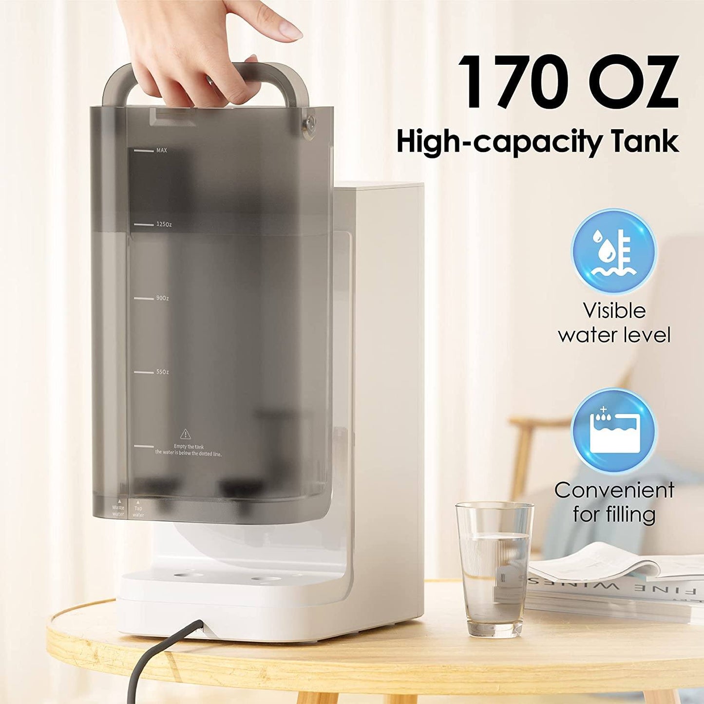 Système de Filtration d'Eau par Osmose Inverse sur Comptoir – Waterdrop K19