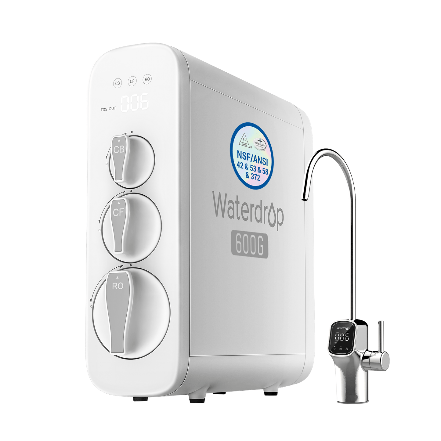 Waterdrop G3P600 - Système de filtration par osmose inverse sans réservoir