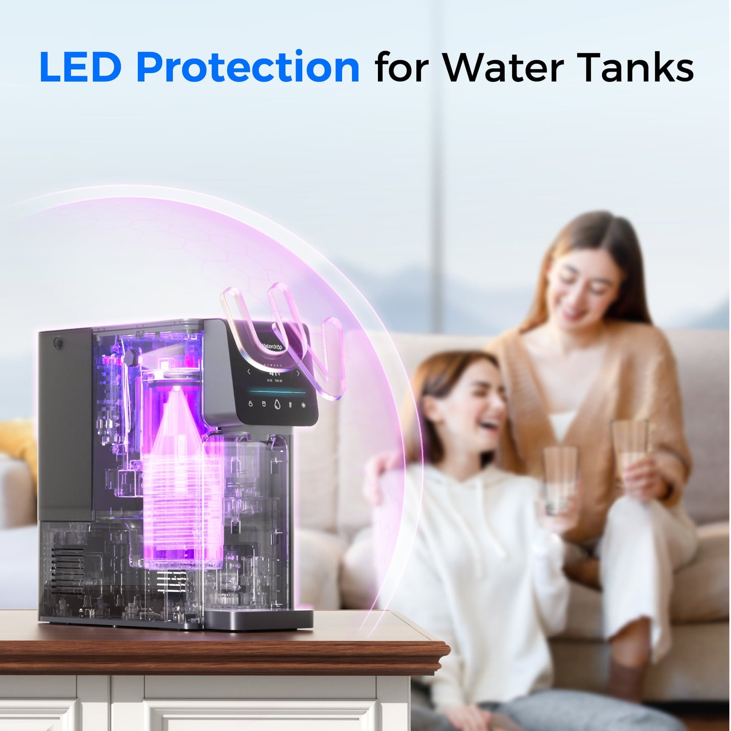 Distributeur d’eau filtrée chaude et froide Waterdrop A1 – Système à osmose inverse